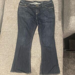 Simply Vera Vera Wang Dark Blue Boot Cut Jeans